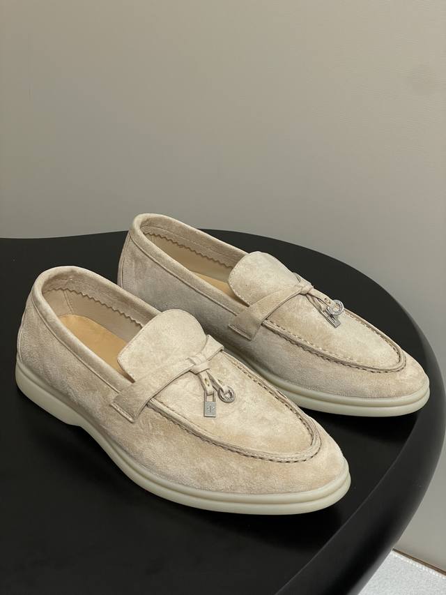 Male+10 Loro Piana Lp Classic Summer Charms Walk Moccasin Hardware Pendant Loafe