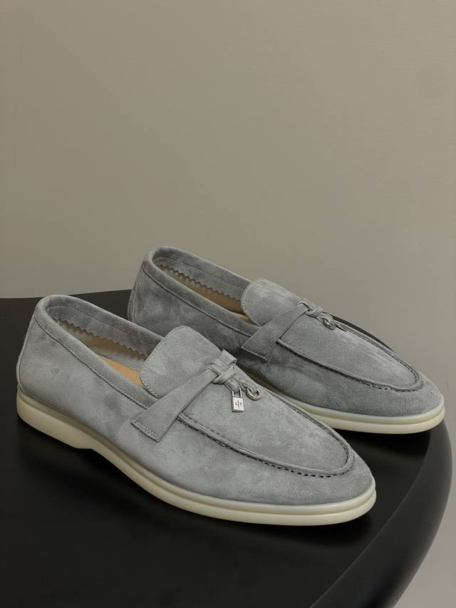 Male+10 Loro Piana Lp Classic Summer Charms Walk Moccasin Hardware Pendant Loafe