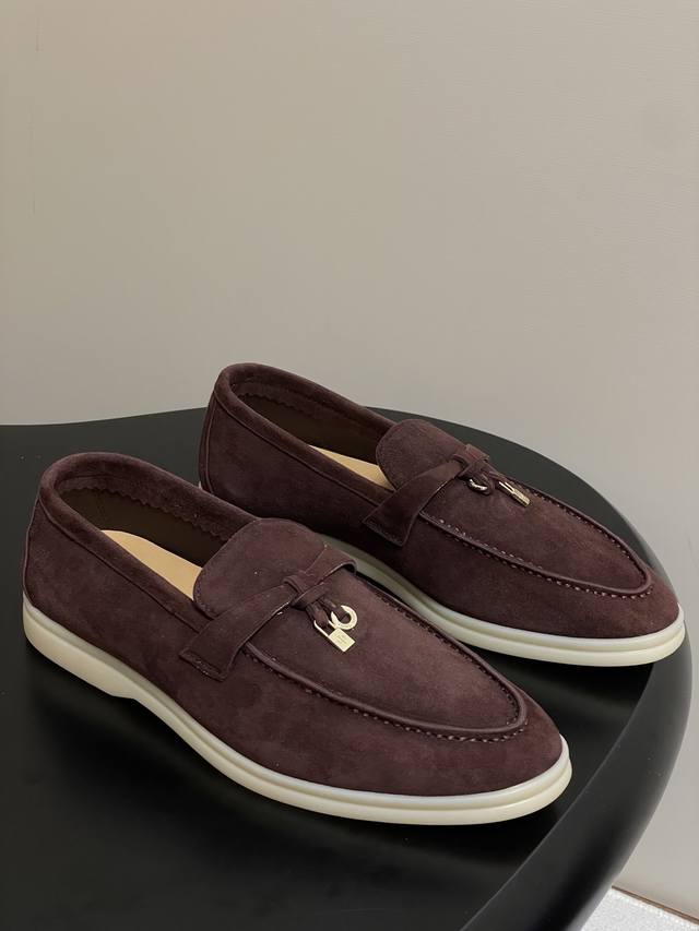 Male+10 Loro Piana Lp Classic Summer Charms Walk Moccasin Hardware Pendant Loafe