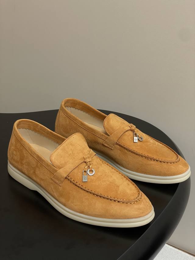 Male+10 Loro Piana Lp Classic Summer Charms Walk Moccasin Hardware Pendant Loafe