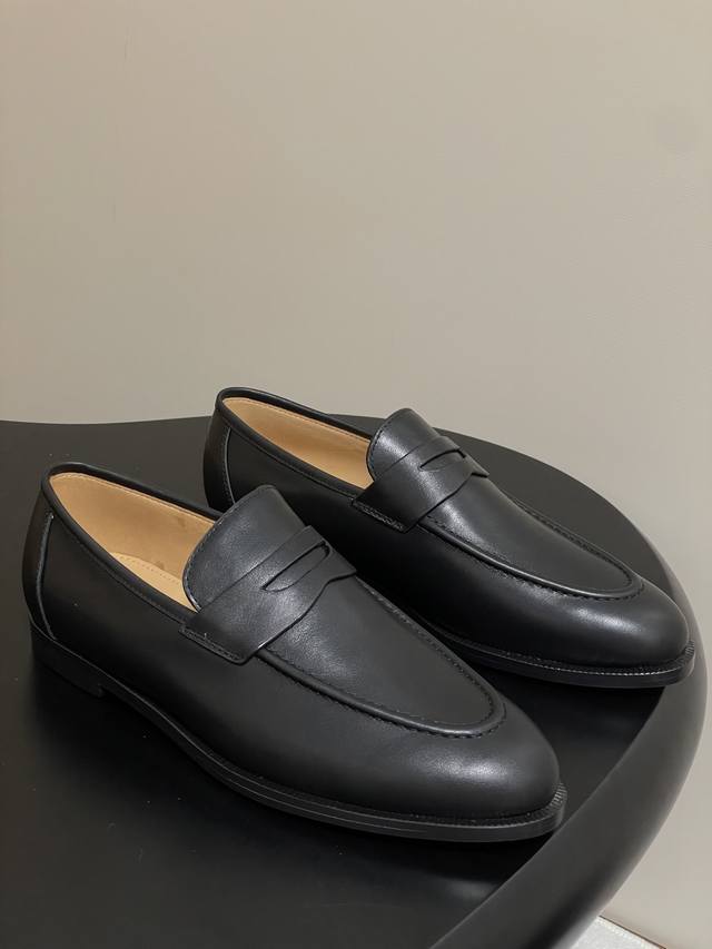 Male+20 Loro Piana Lp70S Spring/Summer New Sergio Calfskin Loafers Couples Old M
