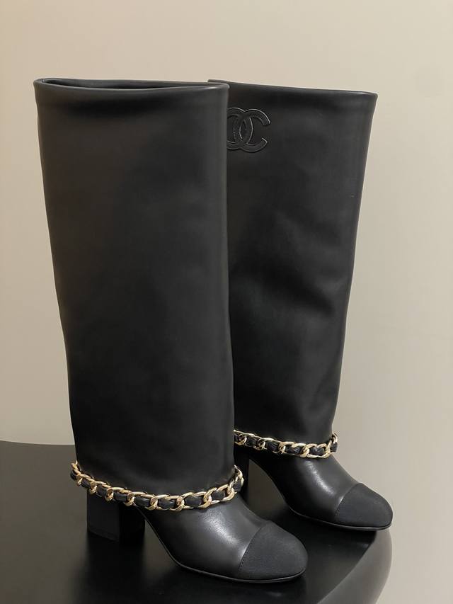Early Autumn New Chanel Xiaoxiang 25B Autumn and Winter Runway Style Turn-up Bi