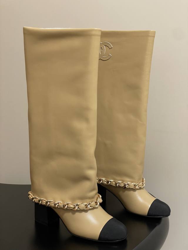 Early Autumn New Chanel Xiaoxiang 25B Autumn and Winter Runway Style Turn-up Bi