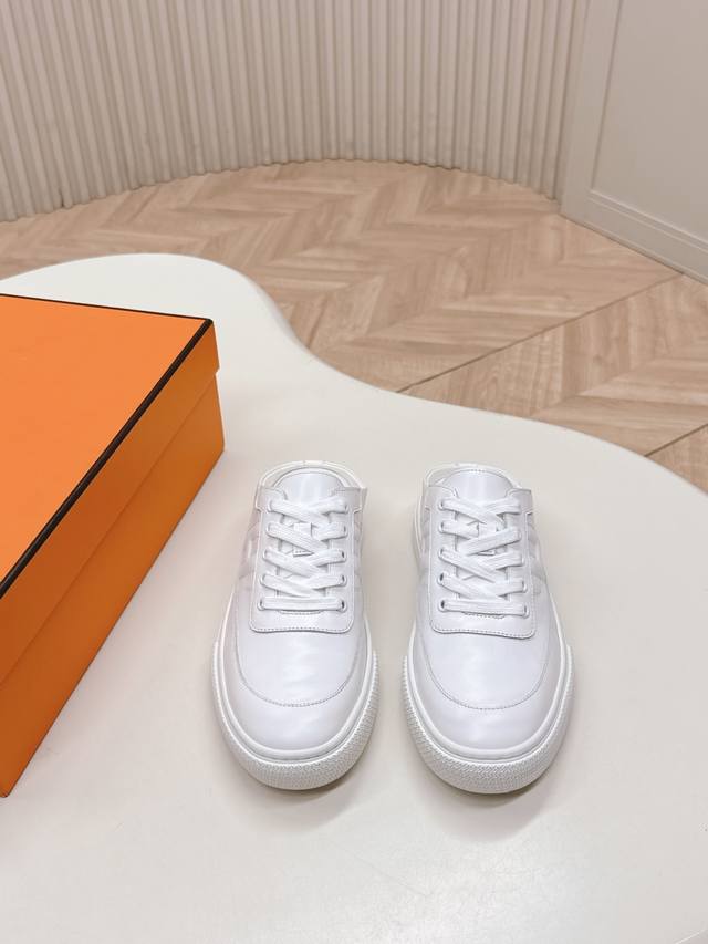 Half-slip series couple's style Hermes H-lace-up half-slip on has the ultimate