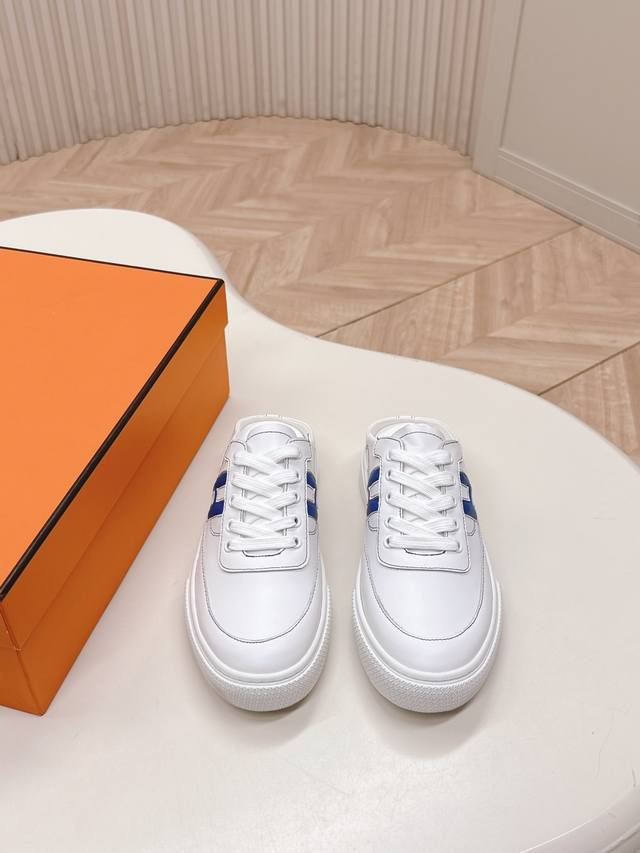 Half-slip series couple's style Hermes H-lace-up half-slip on has the ultimate