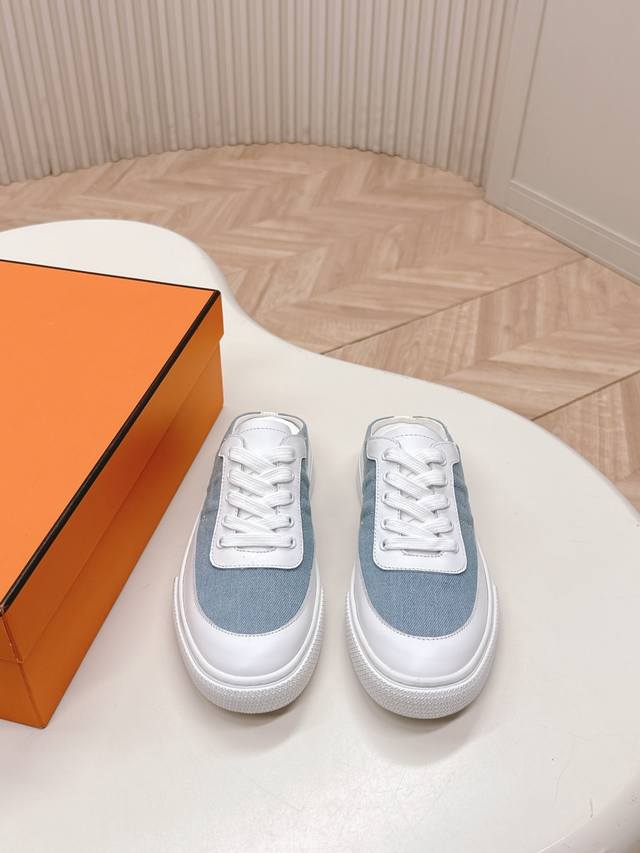 Half-slip series couple's style Hermes H-lace-up half-slip on has the ultimate