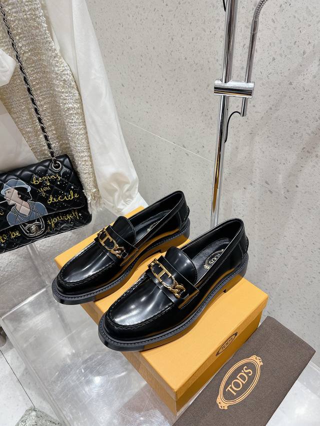 Factory top version Tods latest British retro loafers Liu Shishi and many Inter