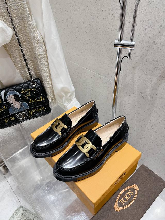 Factory top version Tods latest British retro loafers Liu Shishi's same style i