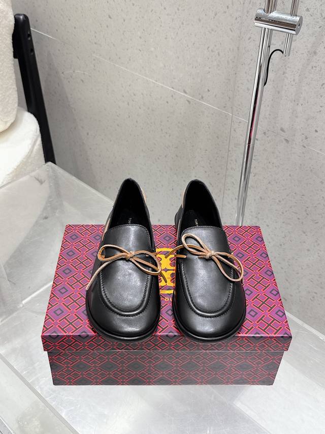 Factory: Tory Burch 25Ss new bow slip-on flat comfortable all-match round-toe l