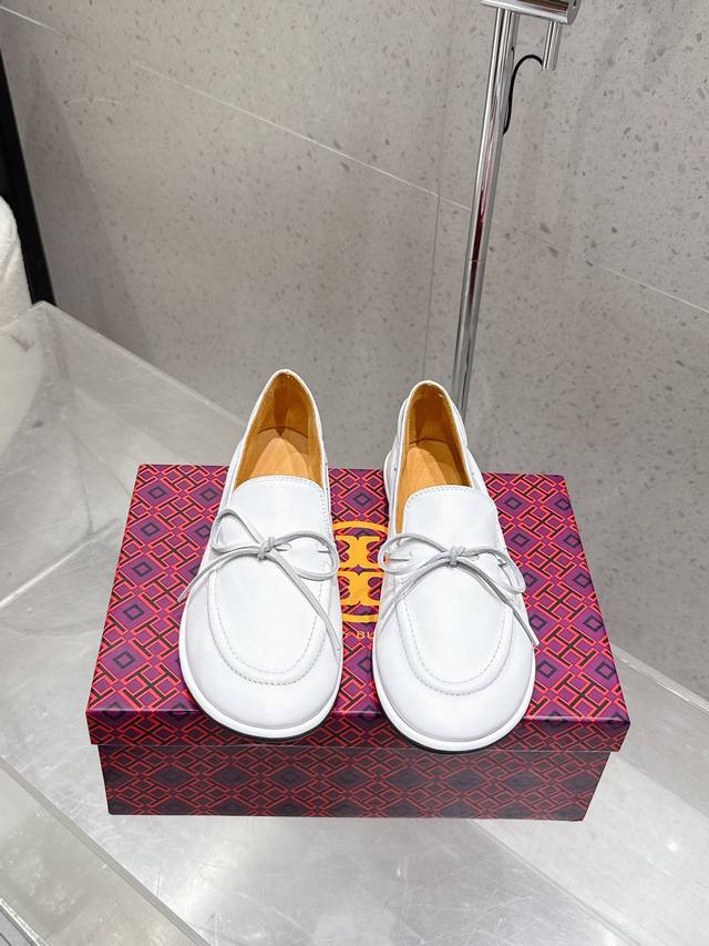 Factory: Tory Burch 25Ss new bow slip-on flat comfortable all-match round-toe l