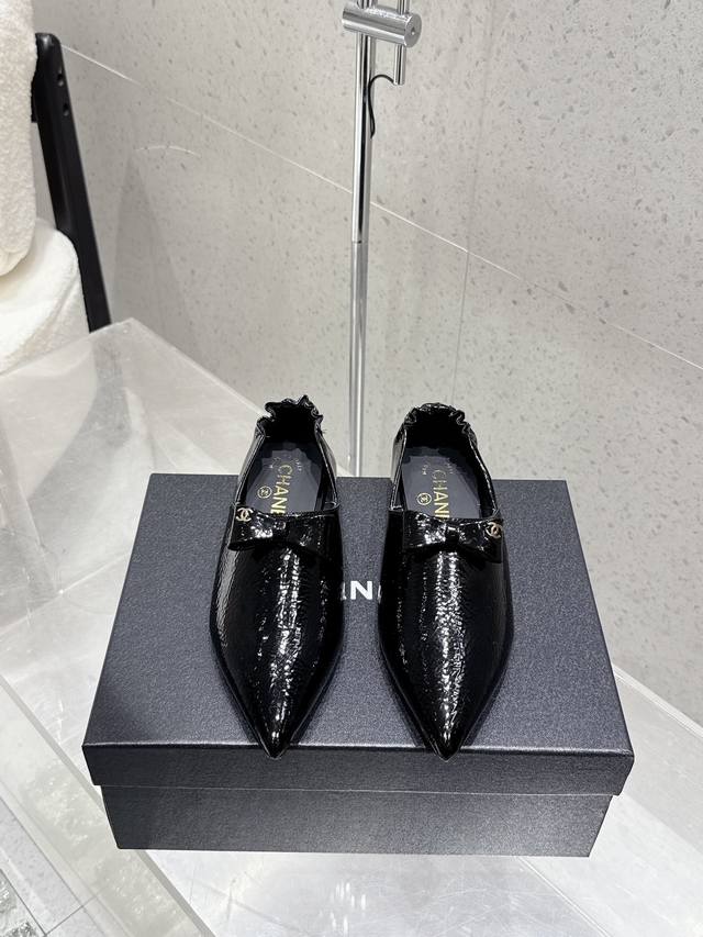 slippers - original development high version - Chanel Chanel C home 2025 bow po
