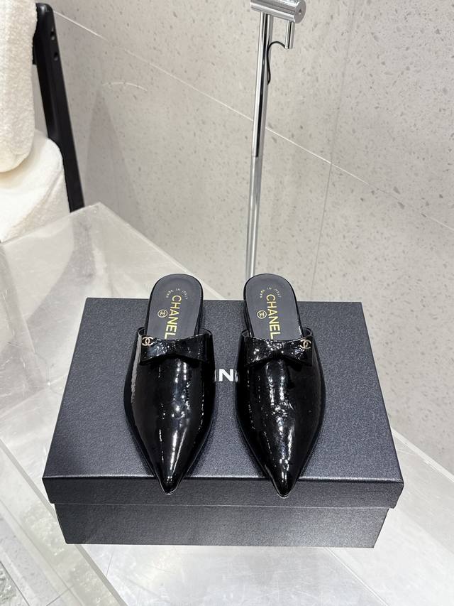 slippers - original development high version - Chanel Chanel C home 2025 bow po