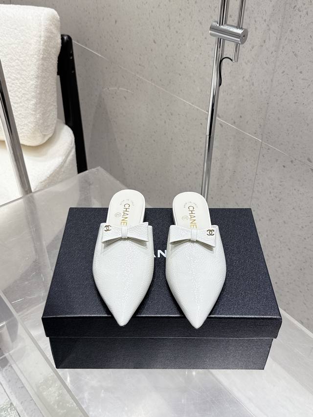 slippers - original development high version - Chanel Chanel C home 2025 bow po
