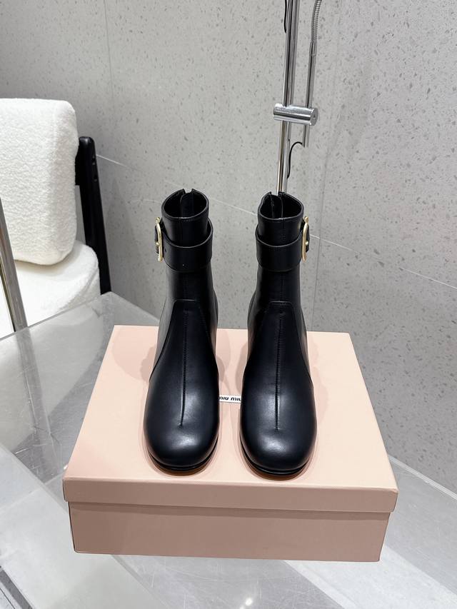 Factory short boots and long boots Miumiu Miu Miu 25Ss autumn and winter new th