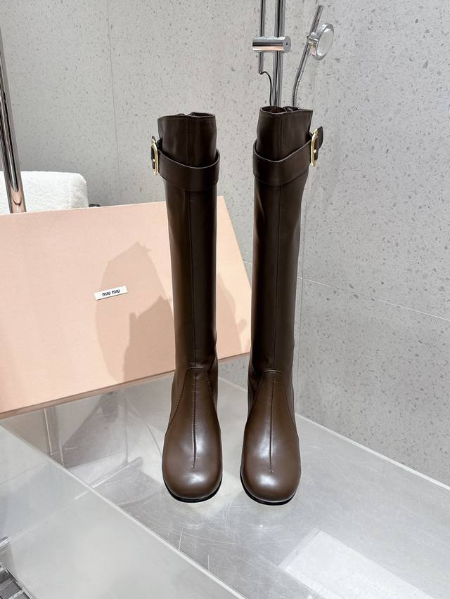 Factory short boots and long boots Miumiu Miu Miu 25Ss autumn and winter new th