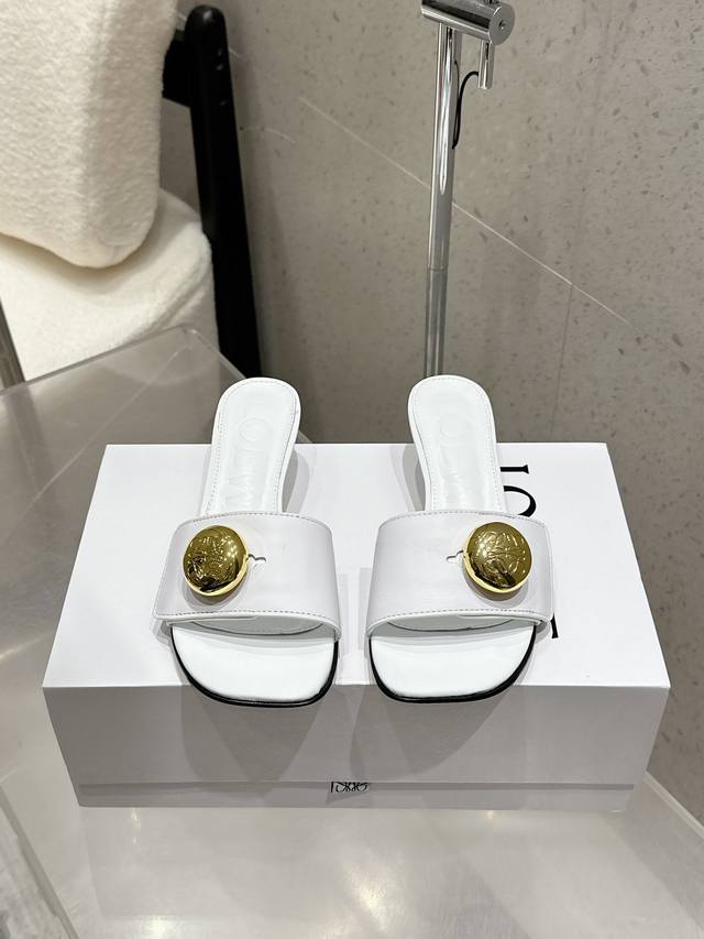 factory P price Loewe 25 spring and summer new product Etal Anagram open-toe fl