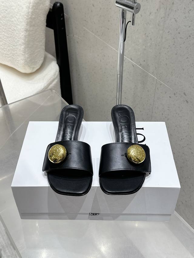factory P price Loewe 25 spring and summer new product Etal Anagram open-toe fl