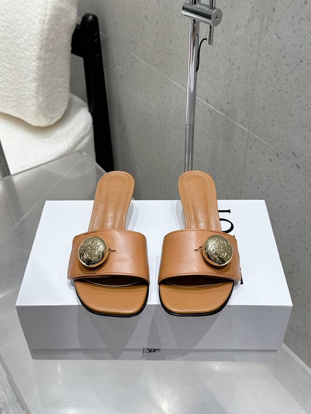 Factory P price Loewe 25 spring and summer new product Etal Anagram open-toe fli