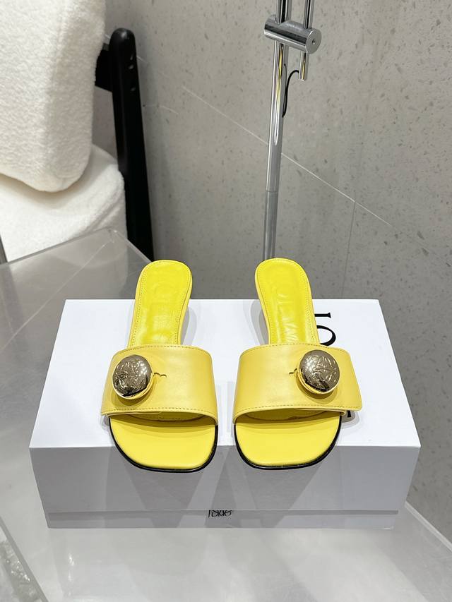 factory P price Loewe 25 spring and summer new product Etal Anagram open-toe fl