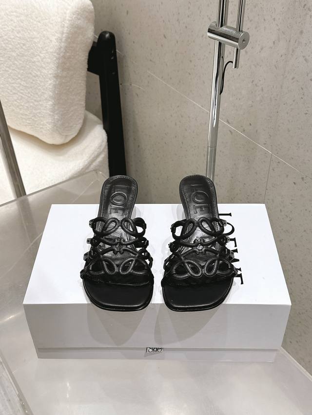 factory P price Loewe 25 spring and summer new product Etal Anagram open toe ho