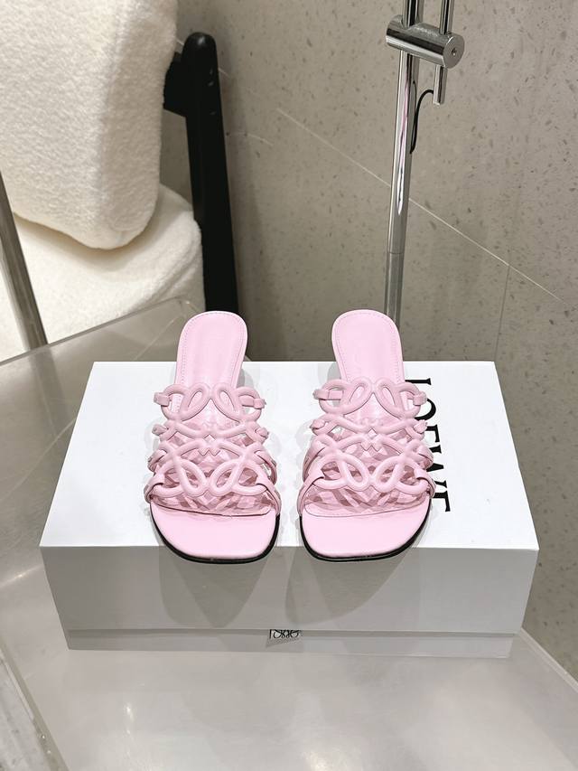 factory P price Loewe 25 spring and summer new product Etal Anagram open toe ho