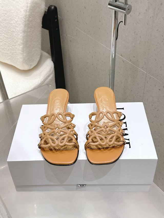 factory P price Loewe 25 spring and summer new product Etal Anagram open toe ho