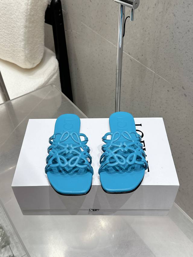 Factory P price Loewe 25 Spring and Summer New Product Etal Anagram Open Toe Hol