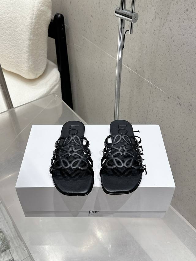 Factory P price Loewe 25 Spring and Summer New Product Etal Anagram Open Toe Hol