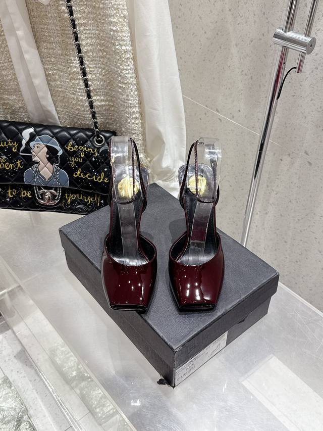 Saint Lauren* Ysl Saint Laurent Yang Shulin new style small high-heeled sandals