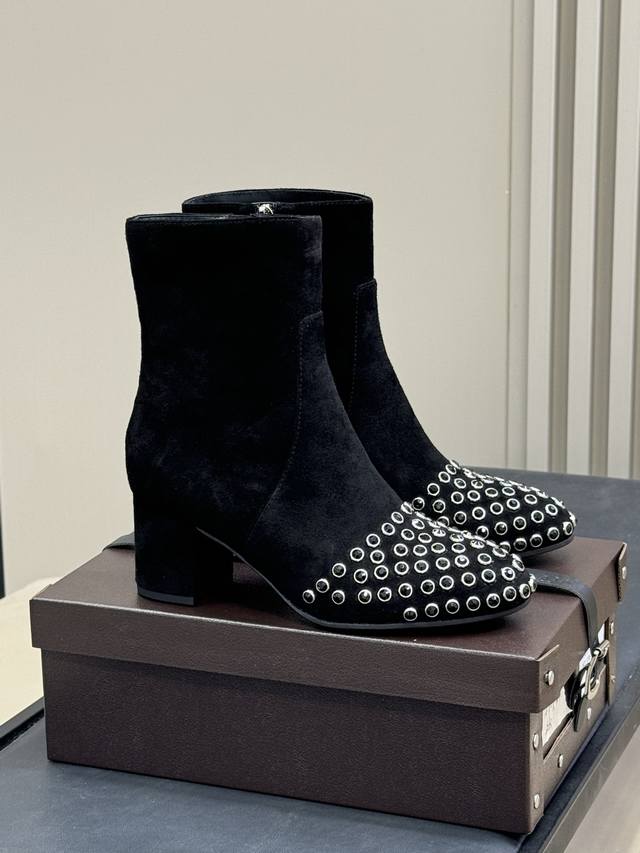 Top qualityAlaia crystal ankle boots new product25 autumn and winter be a blingb