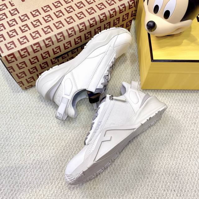 Fendi 25Ss Spring/Summer new product Flow men's slip-on sneakers Fendi spring/su
