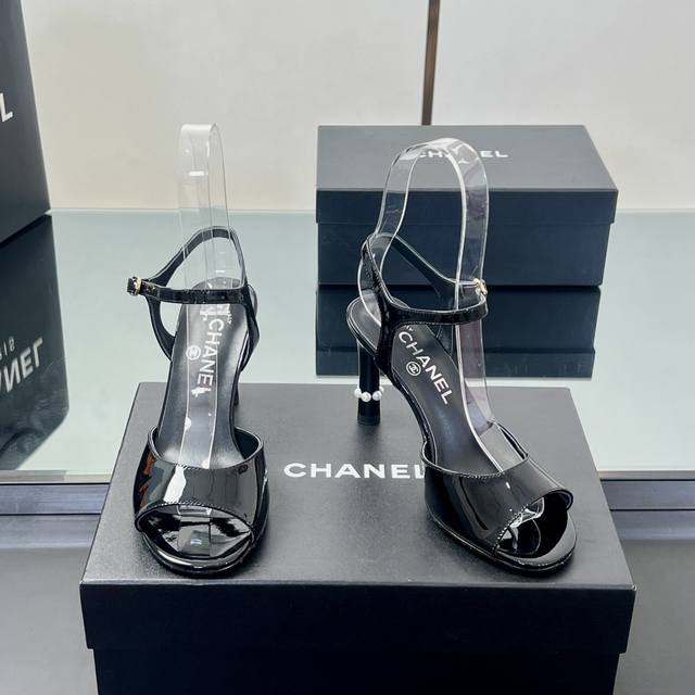 High version Chanel Sandals 2025 Spring and Summer Series Pearl Stiletto High H