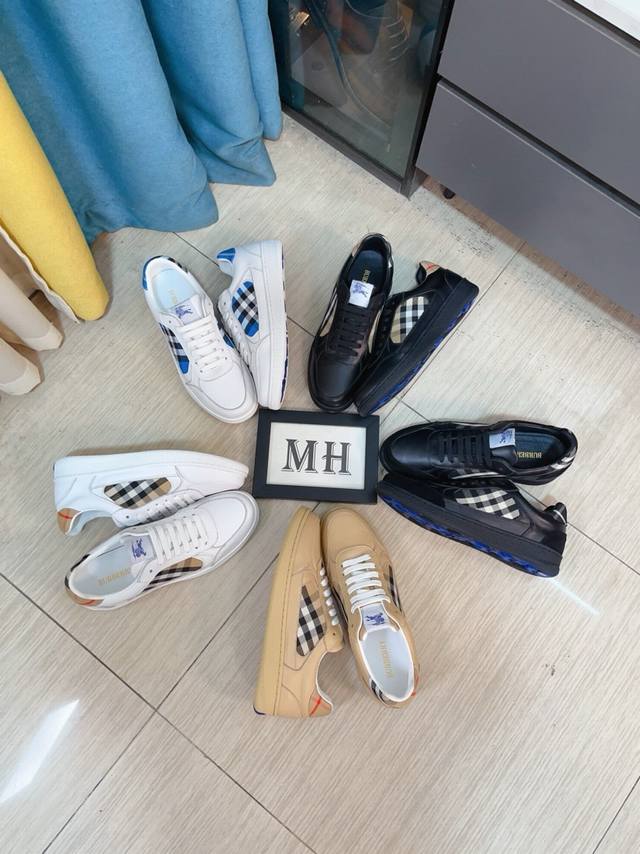 Factory Price: P Burberry luxury brand, the latest fashion men's shoes. Uppers a