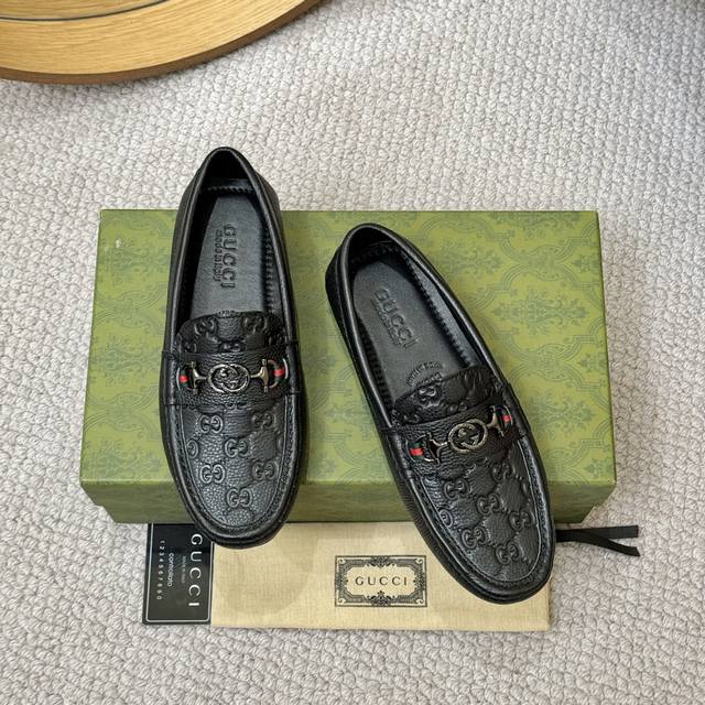 Factory Price: P. Top-tier Gucci classic loafers with sheepskin lining! Made wit