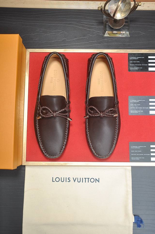 Factory-priced P Lv loafers with a water-dyed cowhide lining are now available o