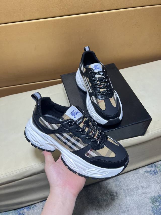 Burberry original quality. ~ Unique modern sneakers. A must-have for trendy men.