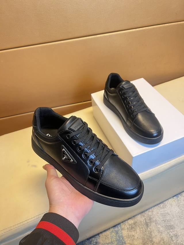 Exclusive debut of Prada's unique, modern sneakers. Counter purchase of casual s