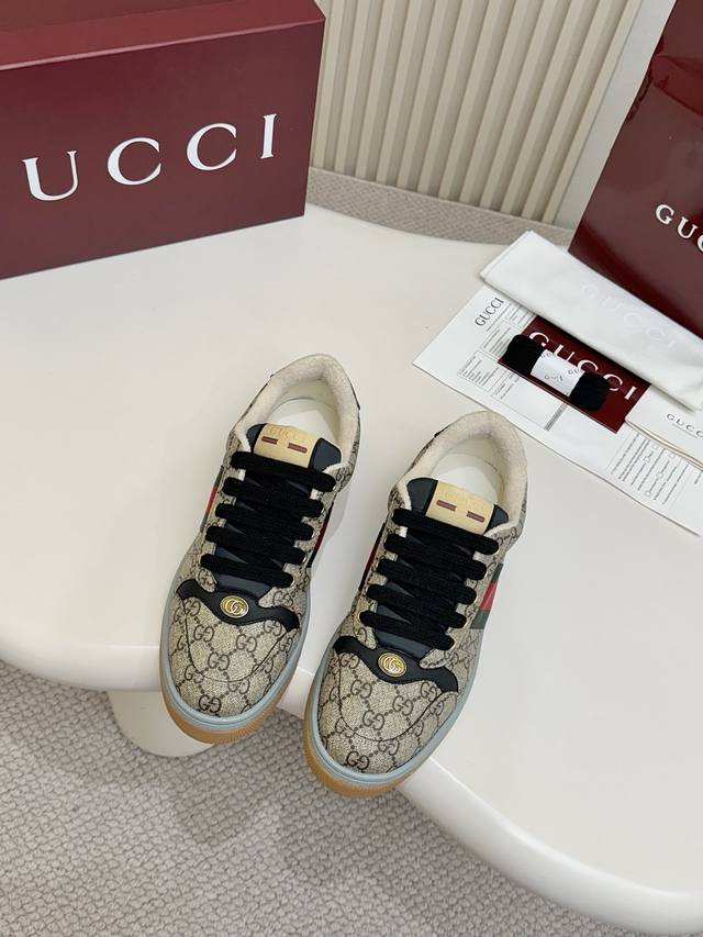 Gucc classic dirty shoes at the real price. Top factory P quality, brick cabinet