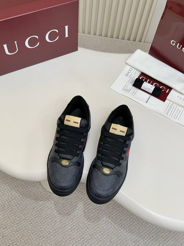 Gucc classic dirty shoes, top factory P quality, brick cabinet one to one impecc