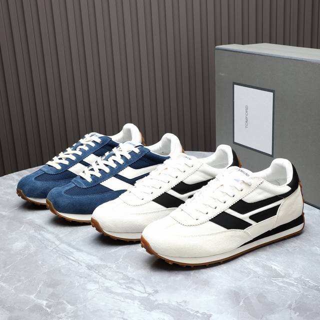 Affordable Price: Tom Ford's round-toe, low-top Mick sneakers are classic and co
