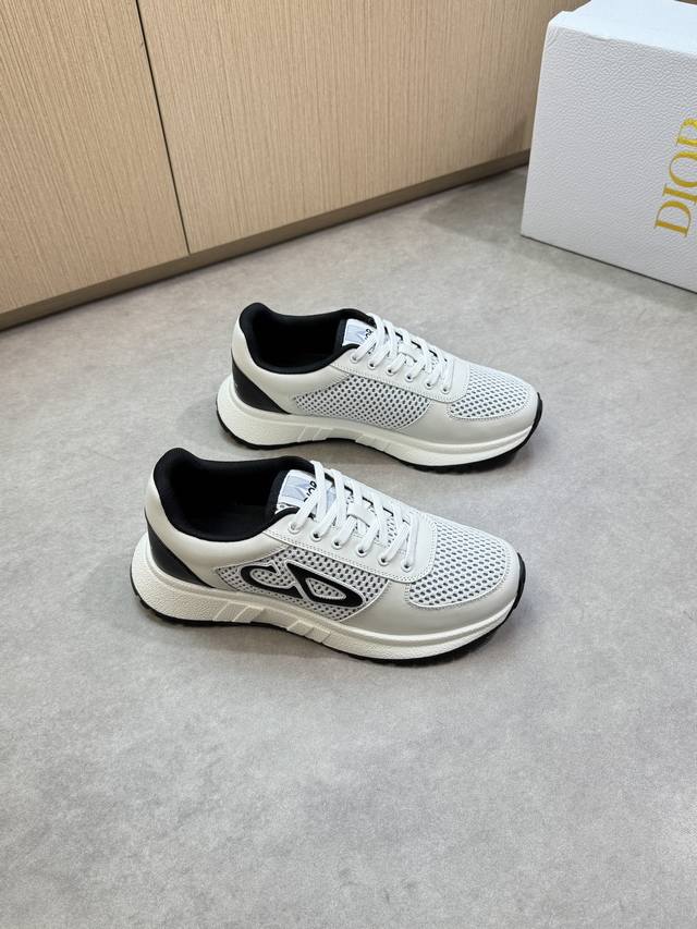 Dior - High-end, original casual sneakers - Upper: imported Nappa calfskin, bran