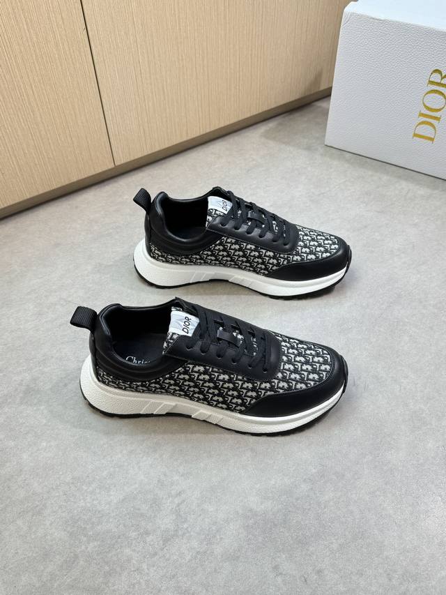 Dior - High-end, original casual sneakers - Upper: imported Nappa calfskin, bran
