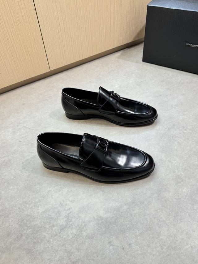 Dolce & Gabbana - High-end, original leather shoes - Upper: Nappa calfskin, bran