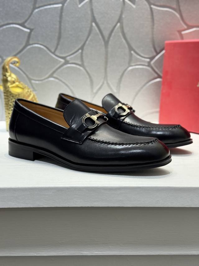New Ferragamo Ferragamo top imported men's suit shoes, original replica from the