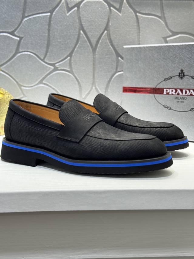 Prada* - Platform men's shoes, original, impeccable quality, brogue-style men's