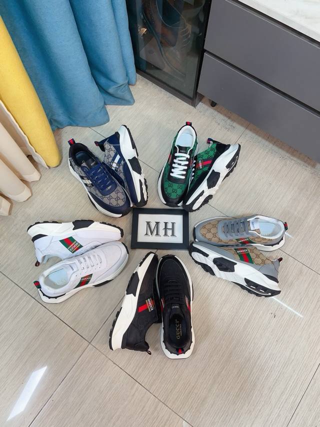 factory price P Gucci new lace-up casual men's shoes are the first to be launche