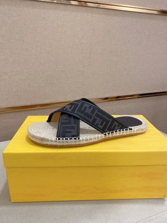 Factory Price Men's Sports Shoes Original Fendi ~ Fendi Men's Slippers - The lat