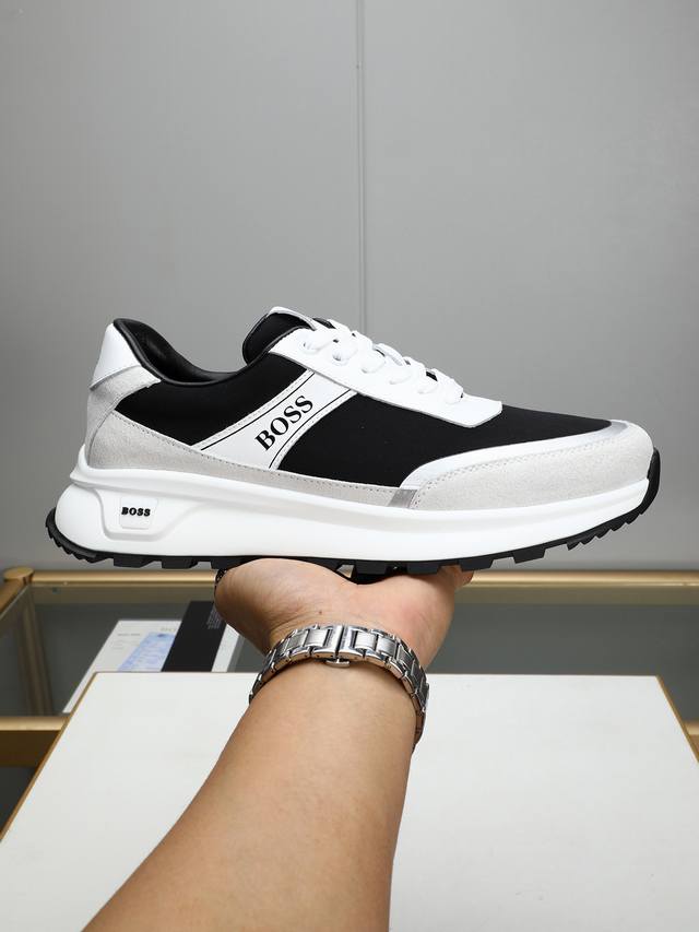 Factory Price Men's Sports Shoes Original Boss Hot Sale Counter Design Made with