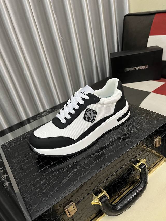 factory price men's sports shoes original single: Armani top purchasing men's ca