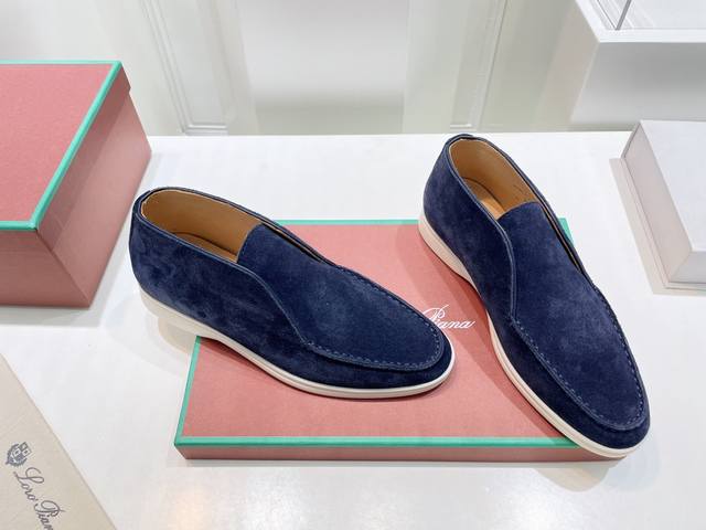 Loro Piana Open Walk boat shoes, deep-cut high-tops. This premium Italian cashme